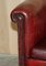 Leather Chippendale Tub Armchairs with Claw & Ball Feet, Set of 2 5