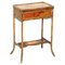 Chinese Regency Bamboo Sewing Table with Silk Lining, 1810s 1