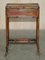 Chinese Regency Bamboo Sewing Table with Silk Lining, 1810s 13