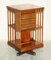 Victorian Walnut Revolving Bookcase with Drawers, 1880s 2