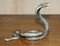 Kalt bemalte Kobra Schlangenstatue oder Uhrhalter aus Bronze von Franz Bergman, Wien 11