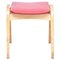 Vintage Hocker in Rosa & Rosa von Isamu Kenmochi, 1960er 1