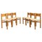 Chairs in the style of Charlotte Perriand, 1980s, Set of 6 1