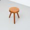 Modern Wood Tripod Stool in the style of Charlotte Perriand from Corbusier 16