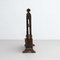 Large Traditional Spanish Hachero Stained Wood Candleholder, 1930s 10