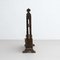 Large Traditional Spanish Hachero Stained Wood Candleholder, 1930s, Image 10