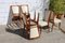 Vintage French Mid-Century Teak & Skai Dining Chairs, Set of 6, Image 11