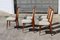 Vintage French Mid-Century Teak & Skai Dining Chairs, Set of 6 4