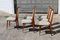 Vintage French Mid-Century Teak & Skai Dining Chairs, Set of 6, Image 4