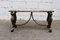 Vintage French Black and Gold Forged Onyx Marble Coffee Table 2
