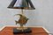 Brass Fish Statue Table Lamp 6