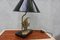 Lámpara de mesa con estatua de pez de latón, Imagen 4