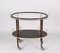 Mid-Century Italian Wood Bar Cart with Glass Serving Tray by Cesare Lacca, 1950s 13