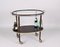 Mid-Century Italian Wood Bar Cart with Glass Serving Tray by Cesare Lacca, 1950s 10