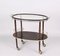 Mid-Century Italian Wood Bar Cart with Glass Serving Tray by Cesare Lacca, 1950s, Image 12