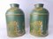 Large Chinoiserie Toleware Tea Canisters, Set of 2 4