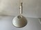 Lámpara colgante italiana con contrapeso de metal blanco, años 70, Imagen 6