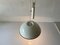 Lámpara colgante italiana con contrapeso de metal blanco, años 70, Imagen 7