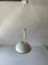 Lámpara colgante italiana con contrapeso de metal blanco, años 70, Imagen 5