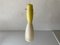 Grande Lampe à Suspension Style Vistosi en Verre Jaune et Blanc, Italie, 1960s 3