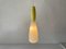 Lámpara colgante estilo Vistosi italiana grande de vidrio amarillo y blanco, años 60, Imagen 2