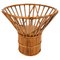 Italian Fruit Bowl Centerpiece in Bamboo and Rattan, 1960s 1