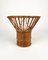 Italian Fruit Bowl Centerpiece in Bamboo and Rattan, 1960s 3