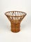 Italian Fruit Bowl Centerpiece in Bamboo and Rattan, 1960s 4