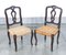 Italienische Vintage Stühle aus Nussholz, 1800er, 8er Set 8