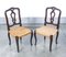 Italienische Vintage Stühle aus Nussholz, 1800er, 8er Set 4