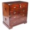 Victorian Military Teak Secretaire Chest of Drawers, 1840s, Image 1