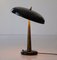 Italian Table Lamp in Brass and Black Metal, 1950s 2