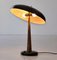 Italian Table Lamp in Brass and Black Metal, 1950s 3