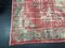 Vintage Red Overdyed Distressed Rug 9