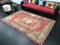 Vintage Red Overdyed Distressed Rug 5