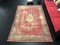 Vintage Red Overdyed Distressed Rug 2
