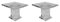 Mid-Century Italian Side Tables in Acrylic Glass, Set of 2, Image 1