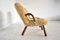 Clam Chairs in Honey Sheepskin by Arnold Madsen, 1950s, Set of 2, Image 6