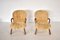 Clam Chairs in Honey Sheepskin by Arnold Madsen, 1950s, Set of 2 1