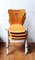 Vintage Beistellstuhl aus Metall und Holz 7