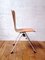 Vintage Beistellstuhl aus Metall und Holz 4