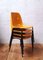 Vintage Konferenzstuhl aus orangefarbenem Kunststoff 4