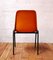 Vintage Konferenzstuhl aus orangefarbenem Kunststoff 7