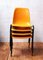 Vintage Konferenzstuhl aus orangefarbenem Kunststoff 6