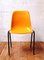 Vintage Konferenzstuhl aus orangefarbenem Kunststoff 8