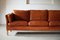 Danish 3-Seat Sofa in Cognac Coloured Leather by Mogens Hansen, 1970s 11