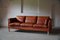 Danish 3-Seat Sofa in Cognac Coloured Leather by Mogens Hansen, 1970s 1