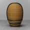 Vintage Wood & Rattan Garden Armchair, 1960s, Image 10