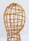 Mid-Century French Hat Stand in Rattan, 1950, Image 3