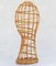 Mid-Century French Hat Stand in Rattan, 1950, Image 8